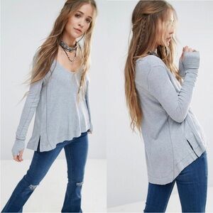 We The Free People Malibu Thermal Tunic Shirt XS